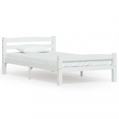 vidaXL Dormeuse Estraibile senza Materasso Bianca Legno Pino 90x200 cm