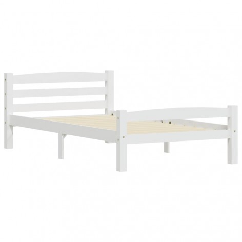 vidaXL Dormeuse Estraibile senza Materasso Bianca Legno Pino 90x200 cm