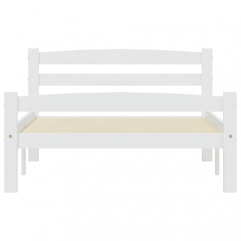 vidaXL Dormeuse Estraibile senza Materasso Bianca Legno Pino 90x200 cm