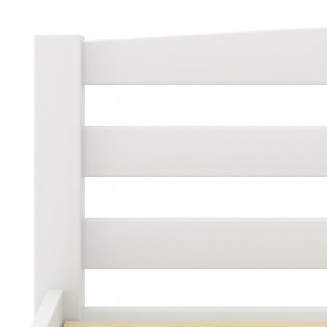 vidaXL Dormeuse Estraibile senza Materasso Bianca Legno Pino 90x200 cm